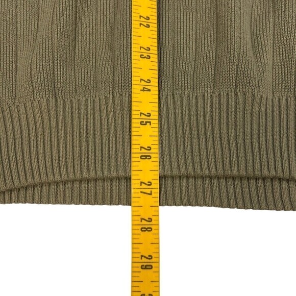 Eddie Bauer Sport Shop V-Neck Sweater Vest Olive Green Large - Picture 7 of 7